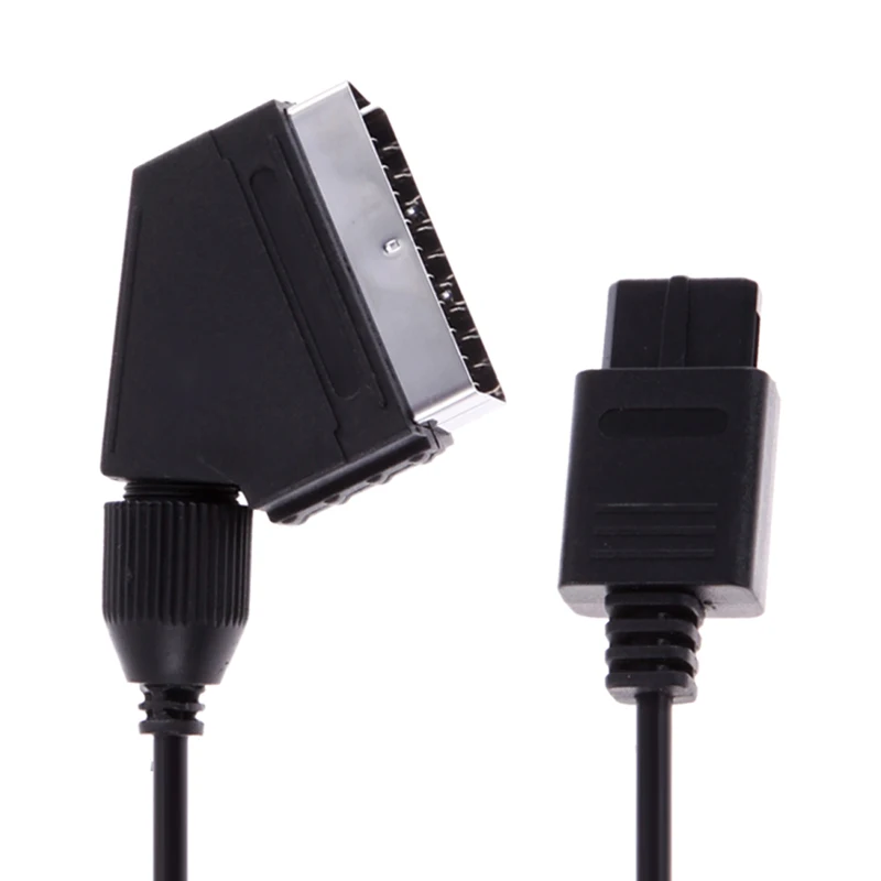 1.84M A/VทีวีวิดีโอScartสายRGBยืดหยุ่นScreenedสเตอริโอสายไฟสายไฟสำหรับNintendo SNES gamecube/N64คอนโซลเกม