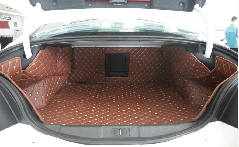 Good carpets! Special car trunk mats for Peugeot 508 2017-2011 durable waterproof boot carpets liner cargo mats,Free shipping