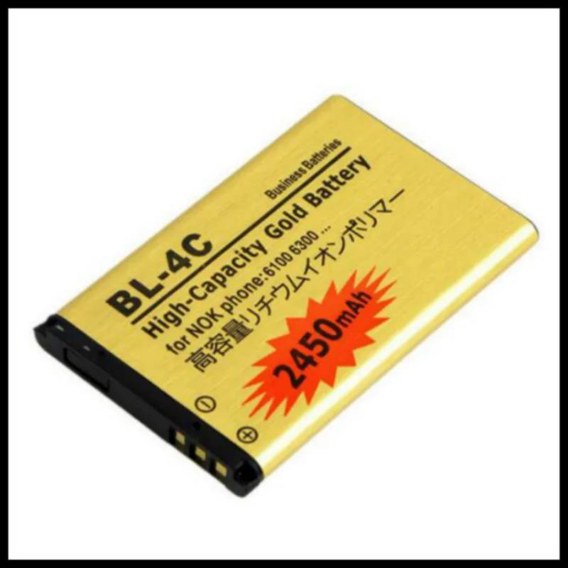 

High Capacity Golden BL-4C Mobile Phone Battery For Nokia 6300 1202 1325 1506 1508 1661 1706 2220s 2228 BATTERY BL-4C BL4C