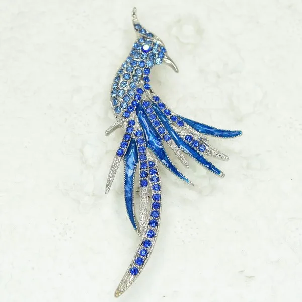 60pcs/lot Mixed Color (Can Notes Color) Wholesale Fashion Brooch Rhinestone Enamel Bird Pin brooches C101075