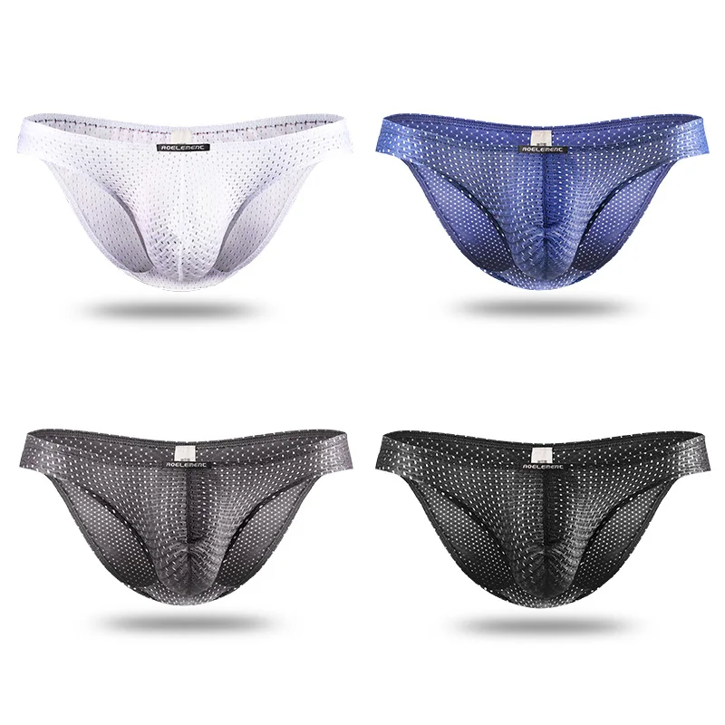 Brand Newest Men Underwear Male Sexy Briefs Jockstrap Mesh Convex Pants high-quality Man Panties L XL XXL 3XL Underpants