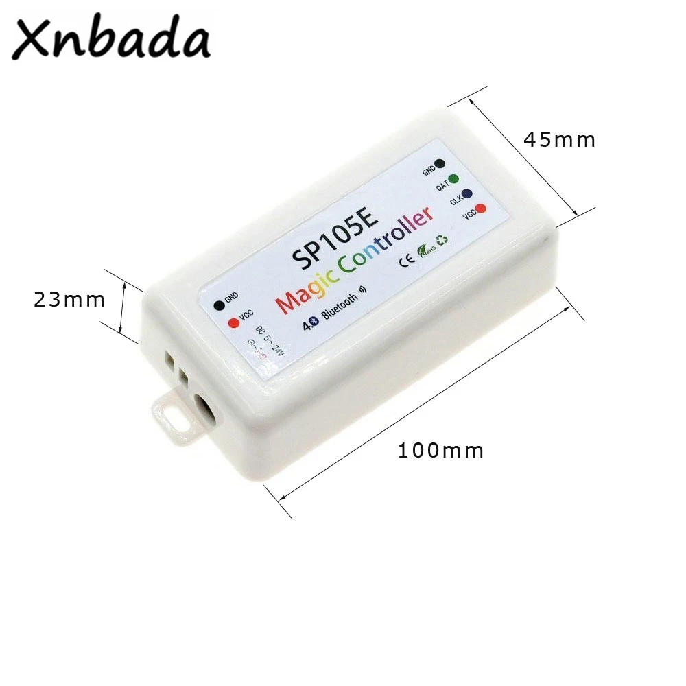 SP105E Luce di striscia principale Controller RGB Bluetooth WS2801 WS2811 WS2812B SK6812 APA102 Controller LED colorato DC5-24V