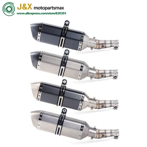 أنبوب عادم متوسط للدراجات النارية ، انزلاق على كاواساكي Z250 ، 2008-2015 ، نينجا 300 ، 2013-2016 ، نينجا 250R 2008-2012 ، نينجا 250R 6 مبيعات رئيسية أصلية نينجا 300 عادم - No6