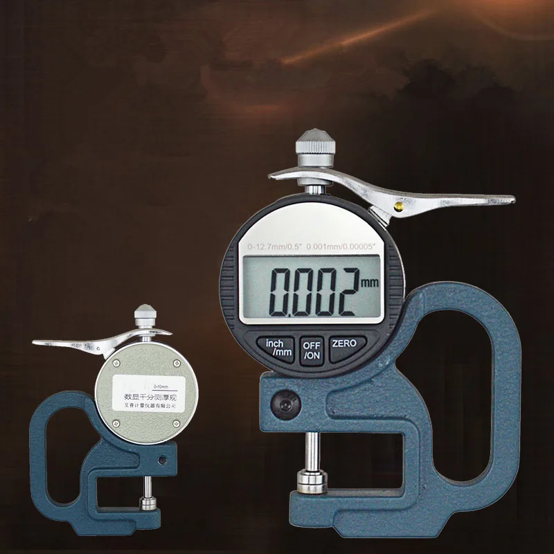 Digital display thickness gauge 0-10mm high precision digital thousand gauge thickness gauge