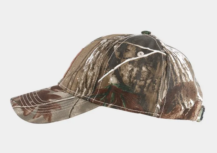 Outdoor New Bionic Camouflage Embroidery Cap Breathable Cotton Baseball Cap Fishing Cap Sports Hunting Hat