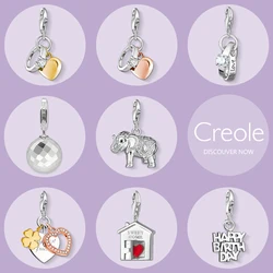 Rings Heart Eternal Love Crystal Elephant My Best Friend Sweet Home Charm Pendant,2019 Trendy Jewelry 925 Sterling Silver Gift