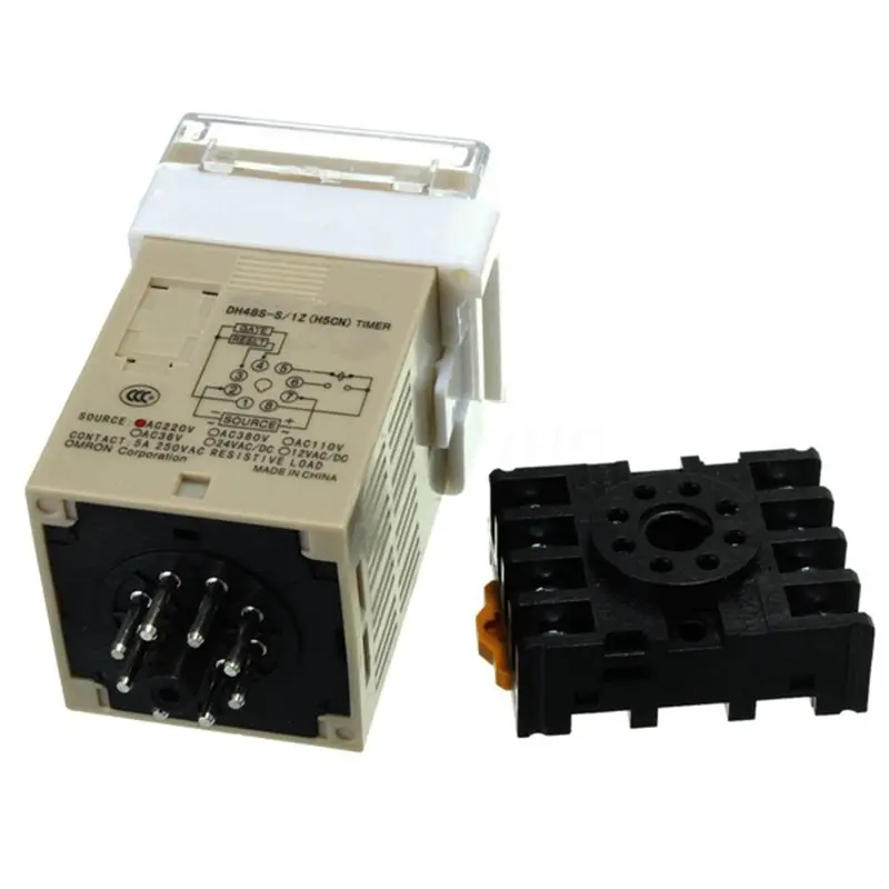 AC 220V 5A Programmable Double Time Timer Delay Relay Device Tool DH48S-S