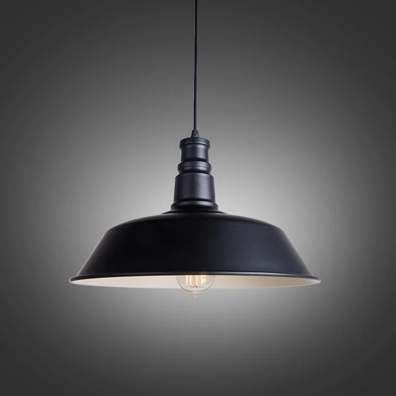 Styl industrialny retro biały kolor kutego żelazny garnek pokrywka lampa wisząca restauracja fabryka showroom piwnica wisiorek dekoracyjny światło