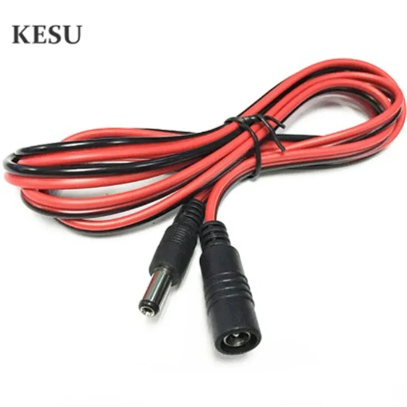 16AWG 12V DC5.5*2.1mm extension cable DC 5.5*2.1 male to female cable 1.0mm2 wire for monitoring/router/vehicle