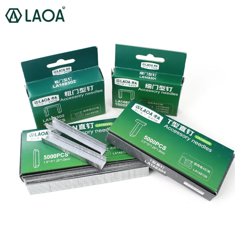 LAOA Nail Gun Accessory Needles for Nail Gun Thin Door Thick Door T Shape Straight Pin Straight Nail