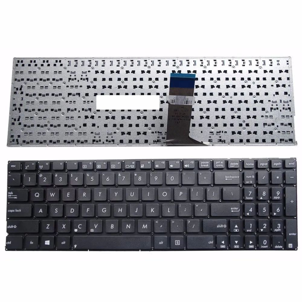 US-Tastatur für ASUS X551 F550 F550V X552C R513C X552E X551C X551CA Laptop-Tastatur, neu, englisch, schwarz