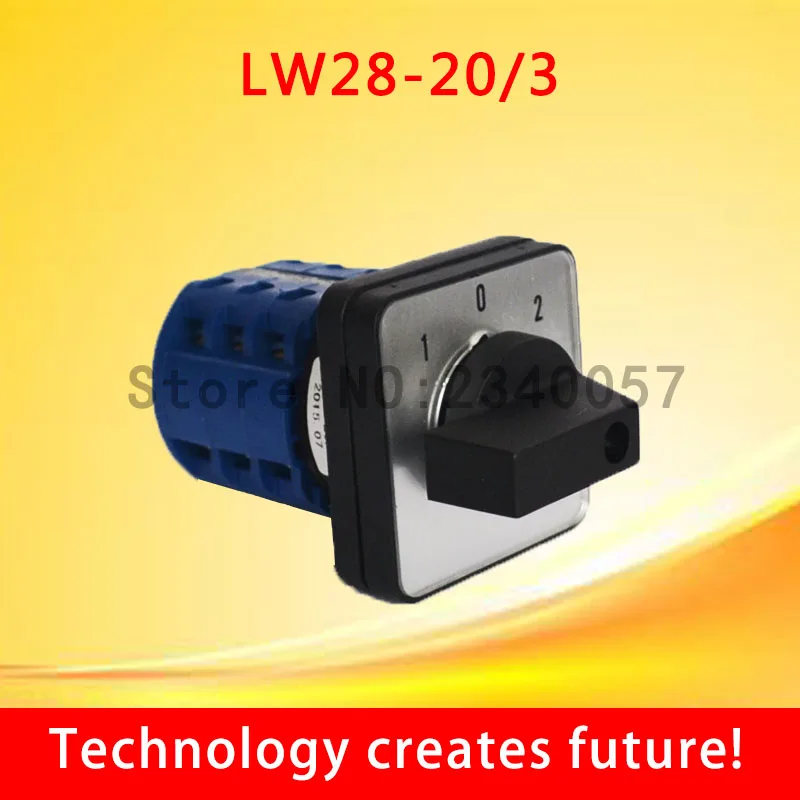 LW28-20A Universal Switch , 3Position 4/8/12/16/20Terminals Rotary Cam Changeover Switch 550V 20A 1/2/3/4/5 knots