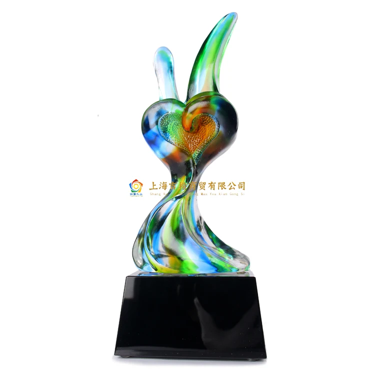 

Glass ornaments / healing glass / glass trophy / custom trophy / award cup / prizes / Souvenirs