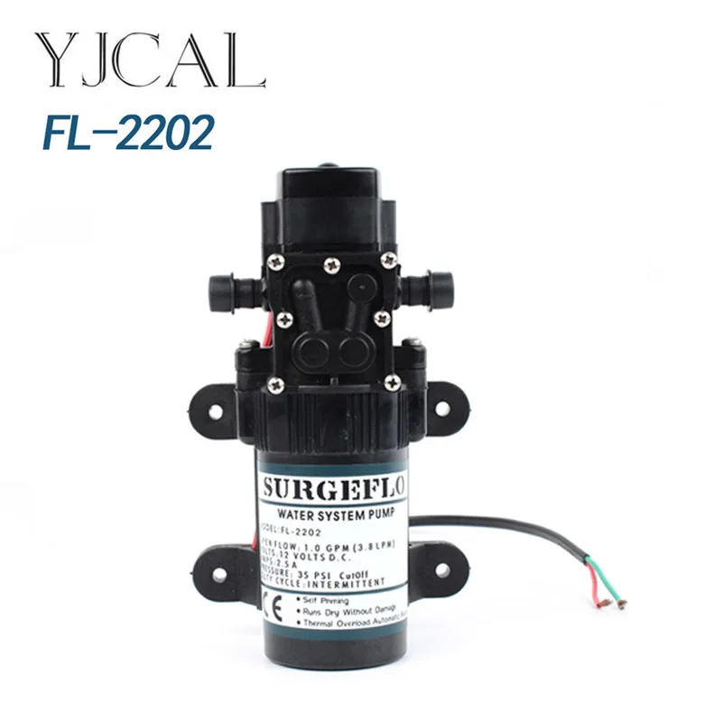 

FL-2202 12V DC Electric Sprayer High Pressure Self Suction Pump For Small Sized Water Pump Drilling Machine