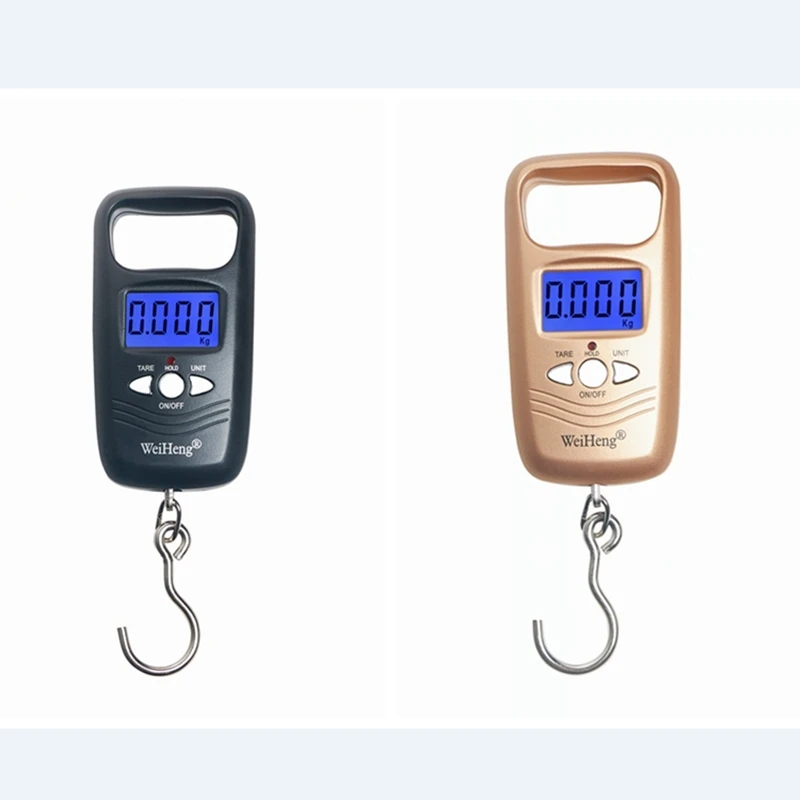 50KG Digital Hanging Scale Double Precision Portable Electronic Pocket Scale Hanging Luggage Weighing Steelyard WeiHeng Scale