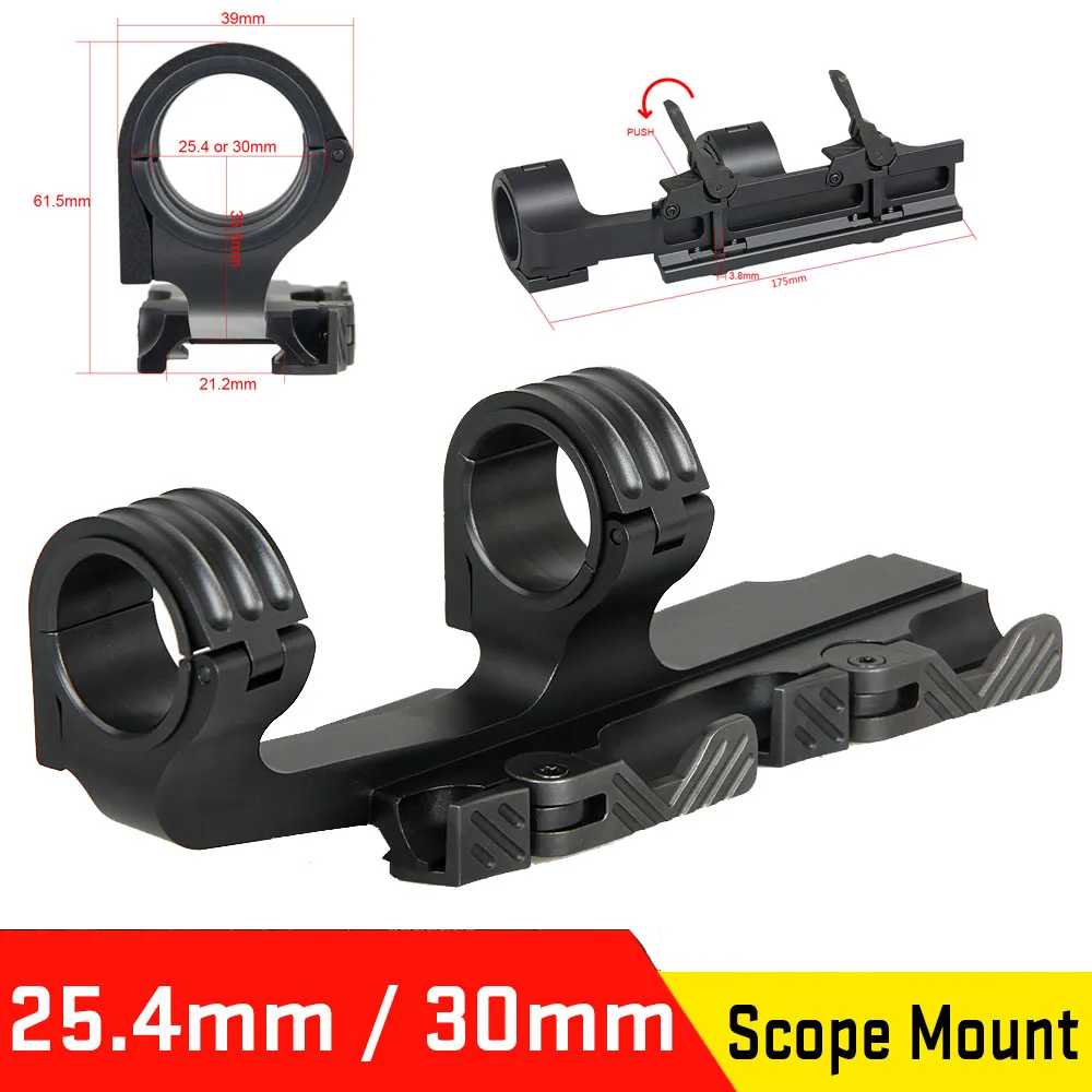 

CANIS LATRANS QD Quick Detached 6061 Aluminum 25.4mm To 30MM Double Ring Scope Mount For Rifle Scope OS24-0178