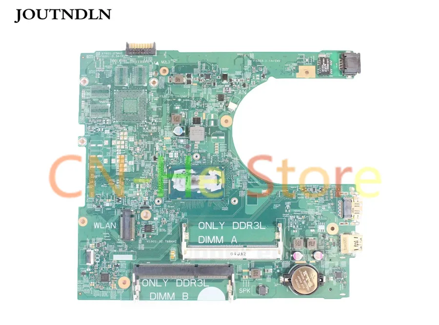 Original FOR DELL Inspiron 15 3558 Laptop Motherboard 1xvkn MY4NH 0MY4NH CN-0MY4NH DDR3L With i3-5005U CPU Test OK