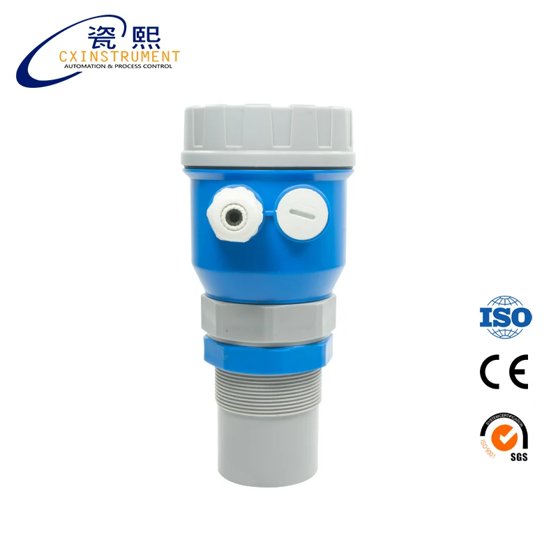 5M Niveau Bereik 4-20mA Output Lcd-scherm En Hoge Nauwkeurigheid Ultrasone Niveau Meter Sensor