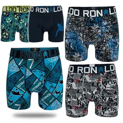 6Pieces Portugal Football Star Boys Multipack Boxers Denmark Brand Kids Trunk Child Panties Cotton Pants Teenage Underwear Cloth