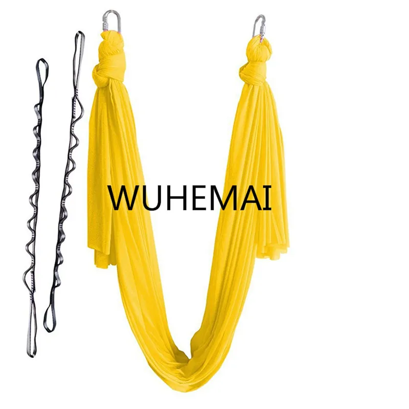 

Wuhemai 4 meters Yoga hammock swing fabric Aerial Traction Flight Anti-gravity Length customization yoga belt of the yoga hall