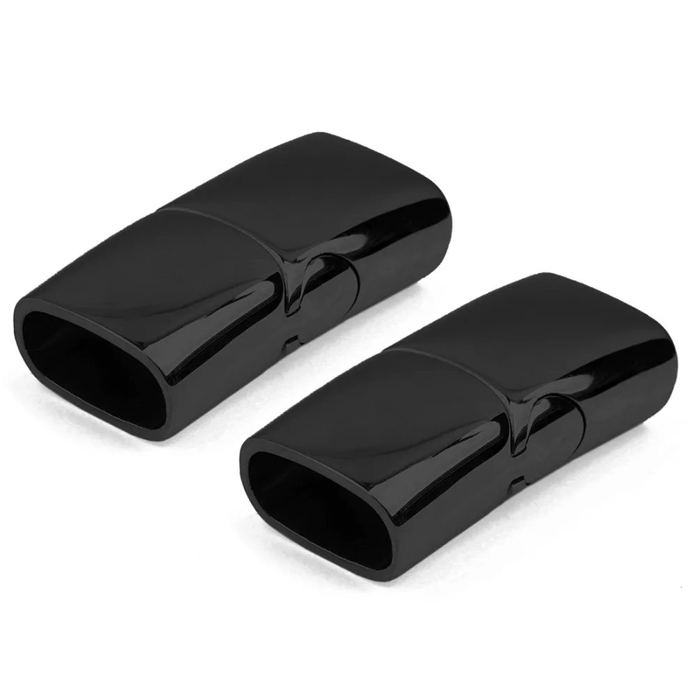 1pc Edelstahl Magnet verschlüsse Anschluss Leders chnur Magnet Spitze Schnalle Armband End kappen Armbänder Ergebnisse Schmuck – Detail 8