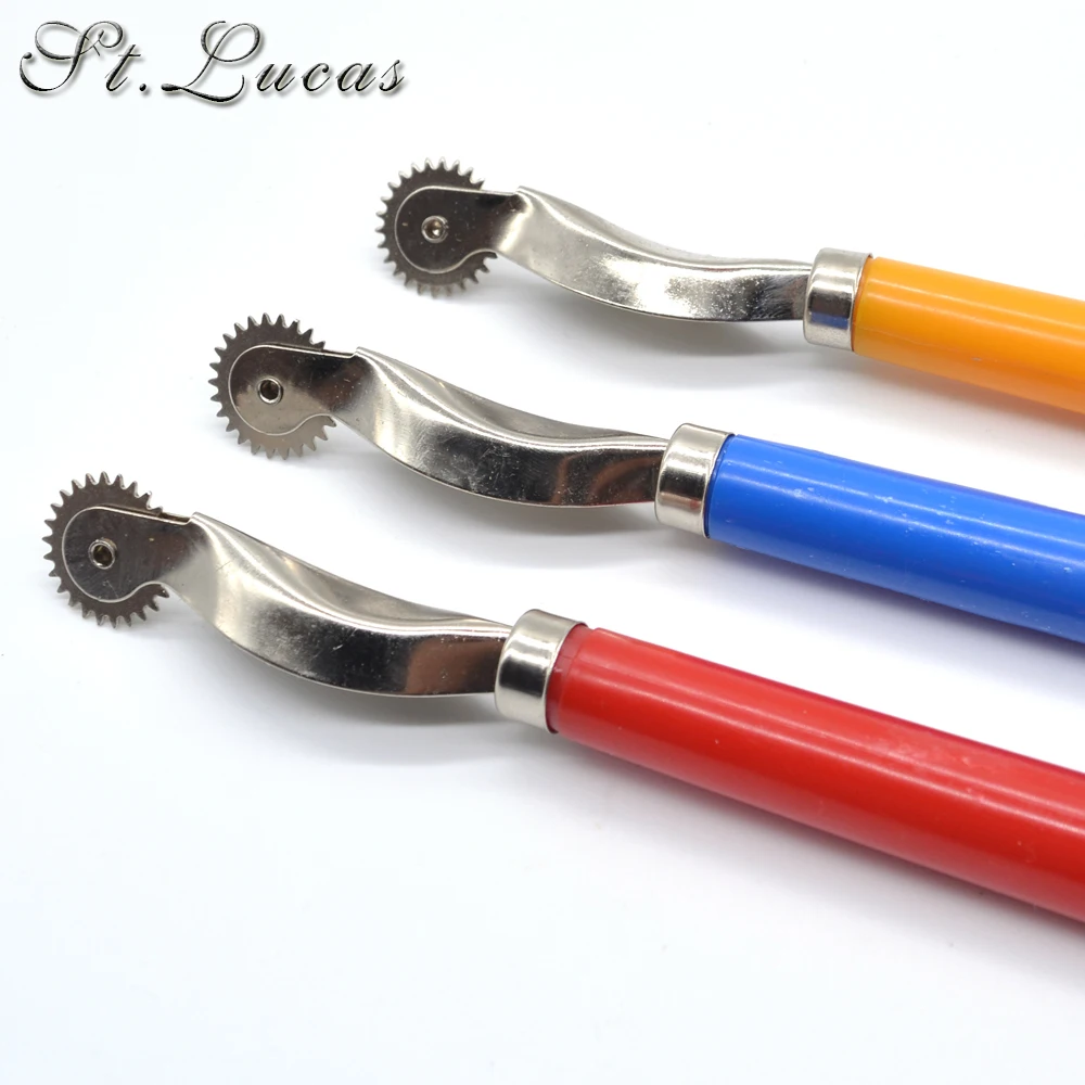 Randon cor 1 peça ferramenta de costura scriber para pano couro desenhar ponto localização escultura trabalho costura groover artesanato ferramentas diy