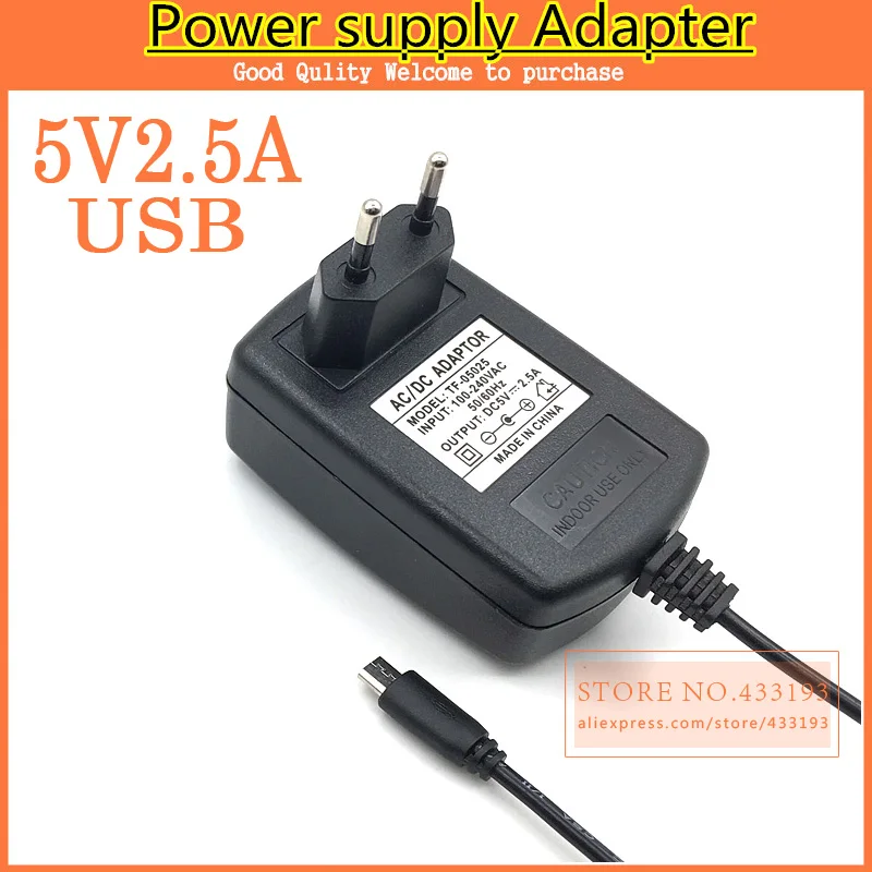 1pcs Universal 5V 2.5A Micro USB Charger Power Adapter Supply for Tablet PC Teclast P85 X98 Air 3G P88 Dual Core Onda V975m V973