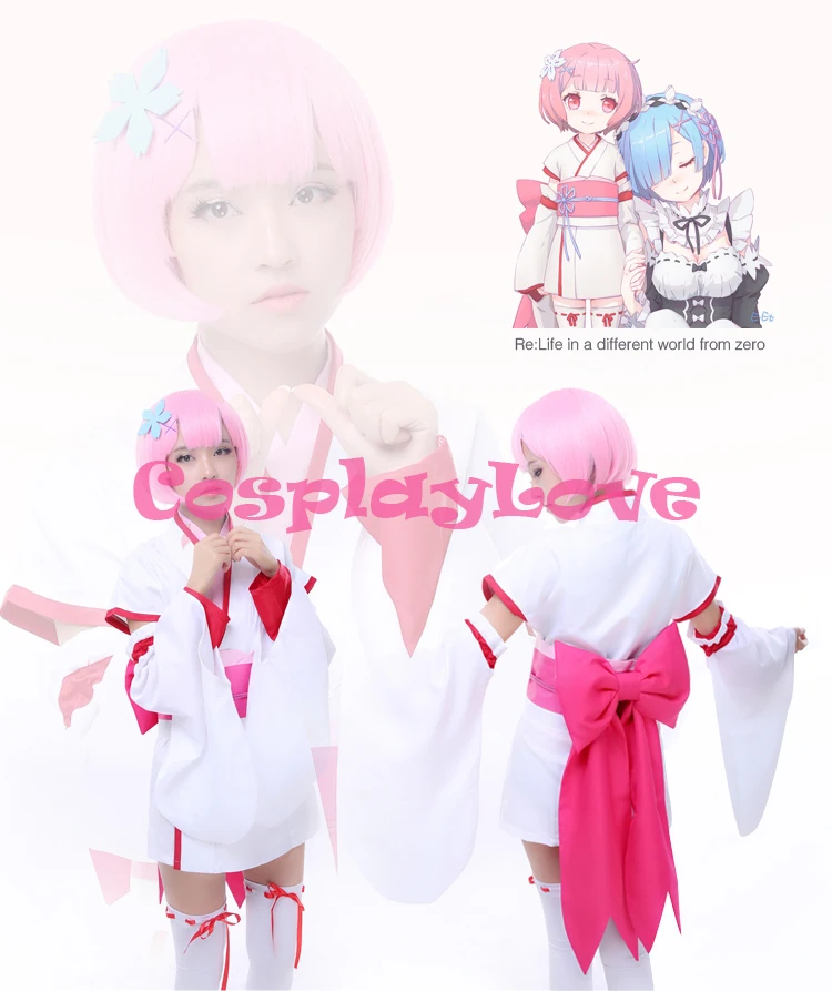 2016 Stock Re:Life In A Different World From Zero Ram Rem Ram Cosplay Costumes