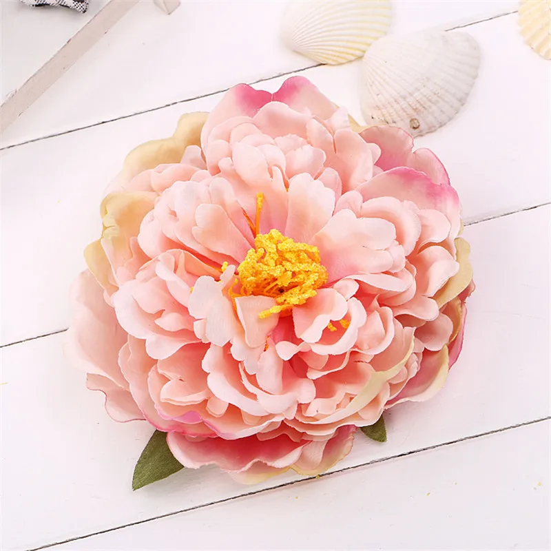 New DIY Headdress Hair Accessories Bridal Wedding Silk Artificial Flower Peony Flower Hairpin Beach Hair Clip Hair Ornament