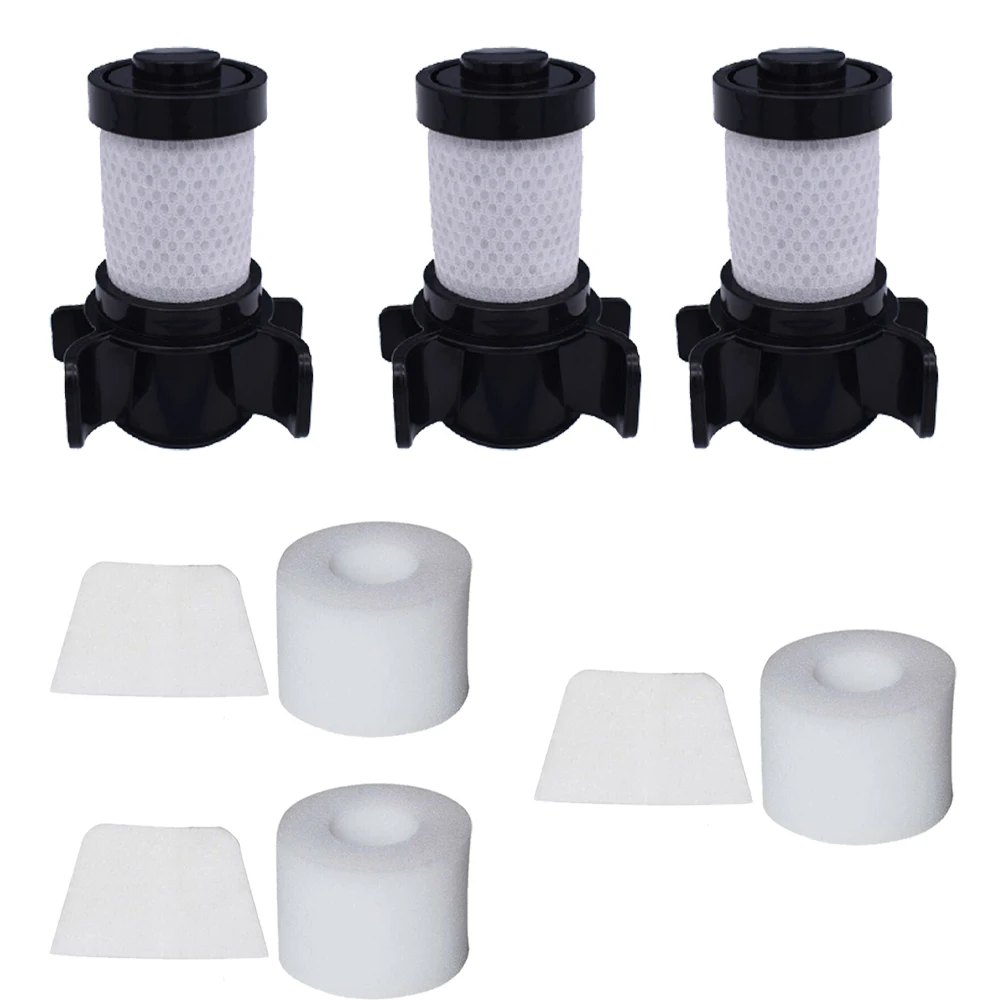 샤크 IONFlex DuoClean IF100 IF150 IF160 IF170 IF180 IF200 진공 청소기 액세서리 교체용 스폰지 필터 12 개