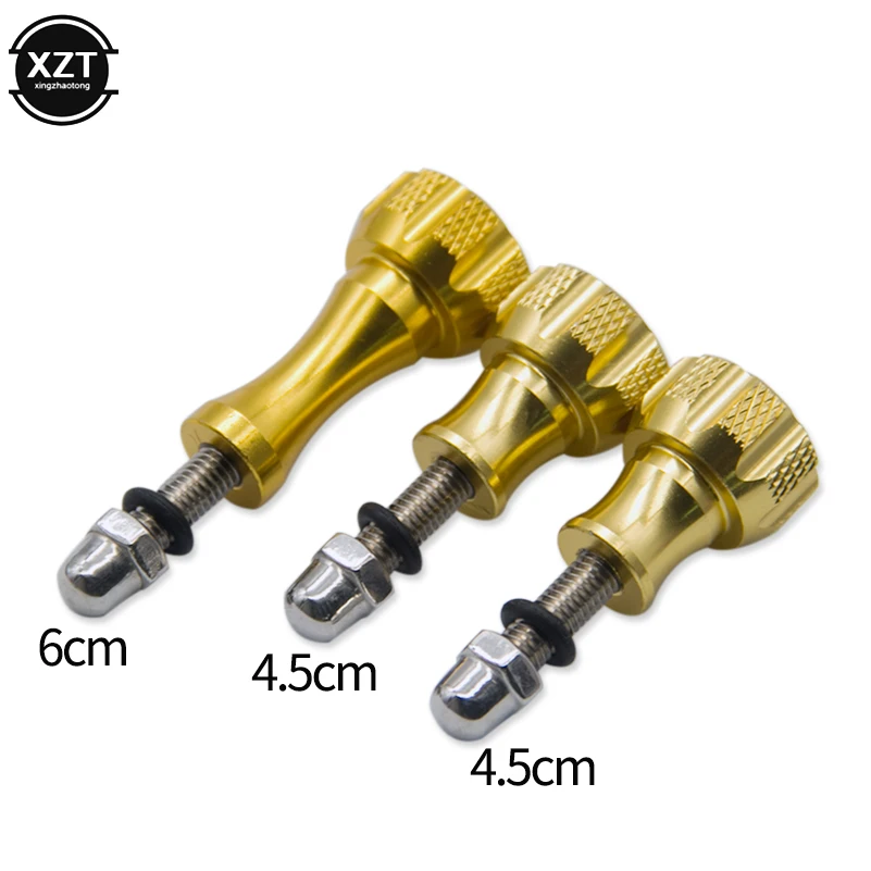 3Pcs Aluminum Thumb Knob Bolt Screw for GoPro Hero 7 6 5 4 Xiaomi Yi 4K Sjcam SJ4000 H9 Case Tripod Mount Top Quality