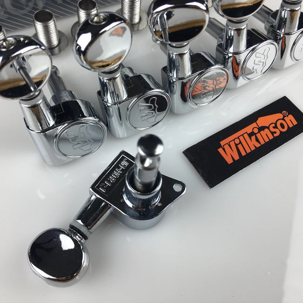 NEW Wilkinson WJN-05 Electric Guitar Machine Heads Tuners Mini Oval Tuner for ST TL Chrome  Silver Tuning Pegs