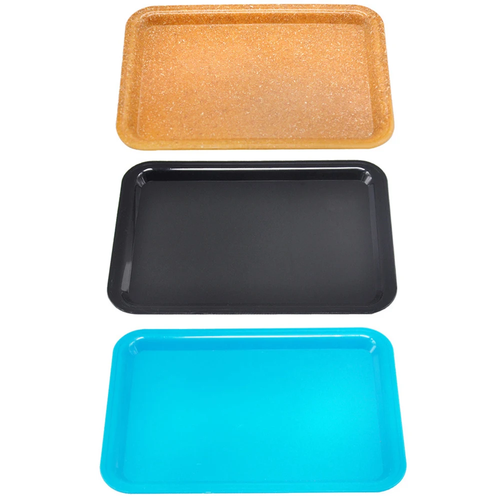 Plastic Linen cigarette operating panel Innovative Color Geometric Storage Tray Combination Desktop Tray Detachable Fruit Plate