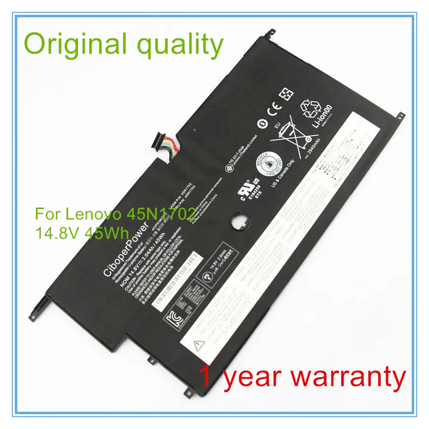 Original Laptop Battery FOR New X1C X1 45N1702 45N1703 41CP5/58/73-2