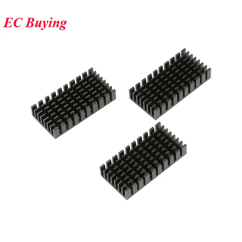2pcs/1pc 50X25X10mm Heatsink Radiator Cooler Cooling Fin Aluminum Heat Sink for LED IC Transistor Module PCB PBC 50*25*10mm
