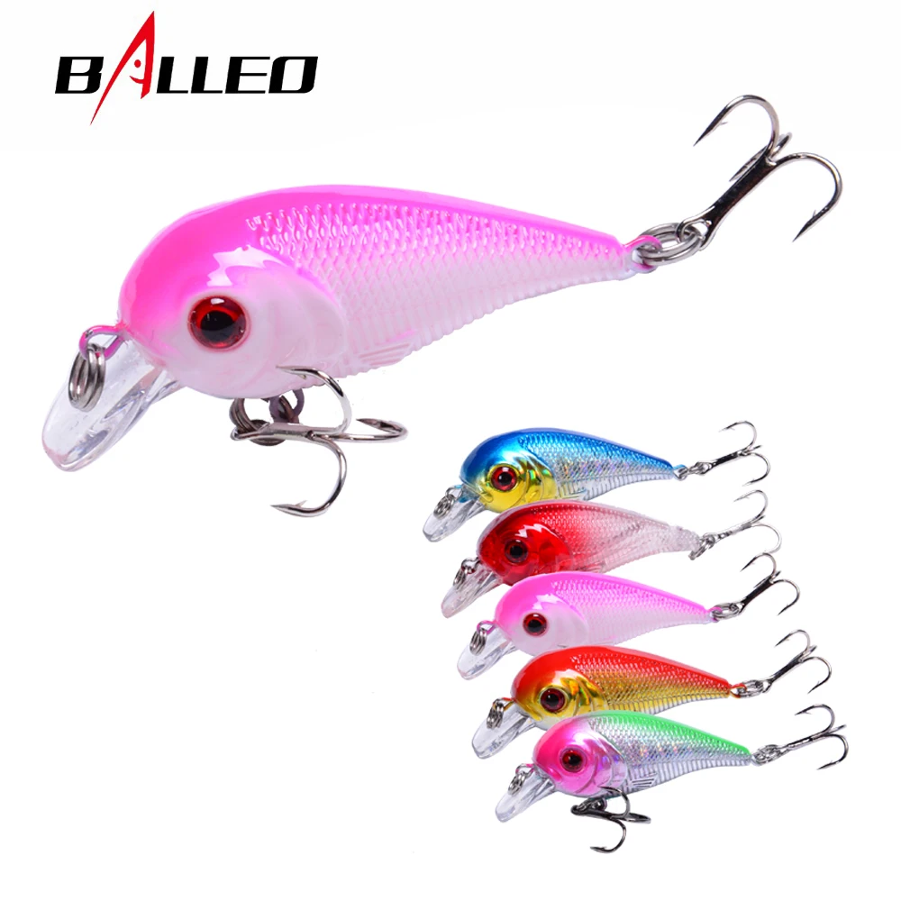 Balleo 6g/5cm hard lure Fishing lure Wobblers Crankbait jerkbait Hard Plastic Artificial Fly for Pike trout Carp Fishing