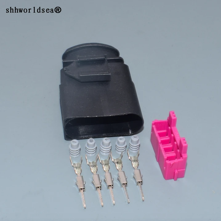 

shhworldsea 5 Pin/Way Sealed Male Connector Plug Kit For AUDI VAG Volkswagen 6N0 973 805 6N0973805