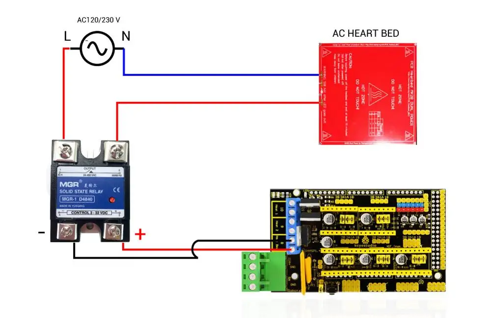 C 3D-Drucker Heizbett-Stromversorgungsmodul Hochstrom-SSR-KIT MOSFET Upgrade RAMPS 1.4 Reprap – Detail 9