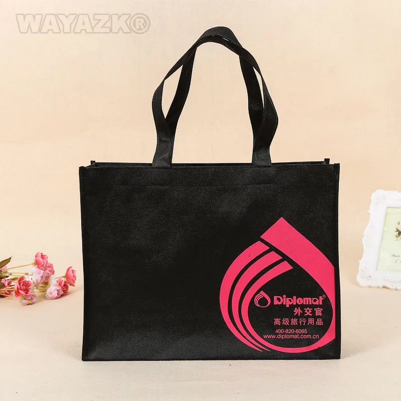 (1000pcs/lot) Size  W40XH30XD10CM custom printed shopping bag reusable