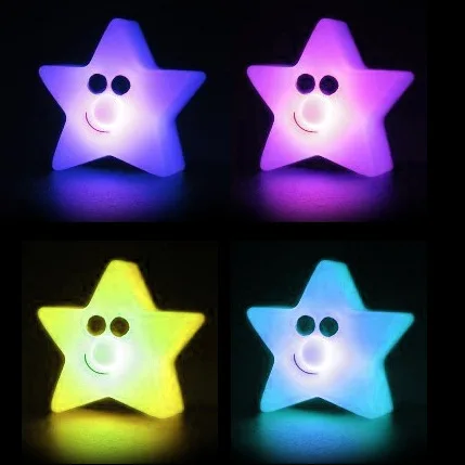 Pentagram Discus Light Little Stars elektroniczne małe światła Led ślubne kolorowe Unisex film i Tv zabawki plastikowe migające 2021