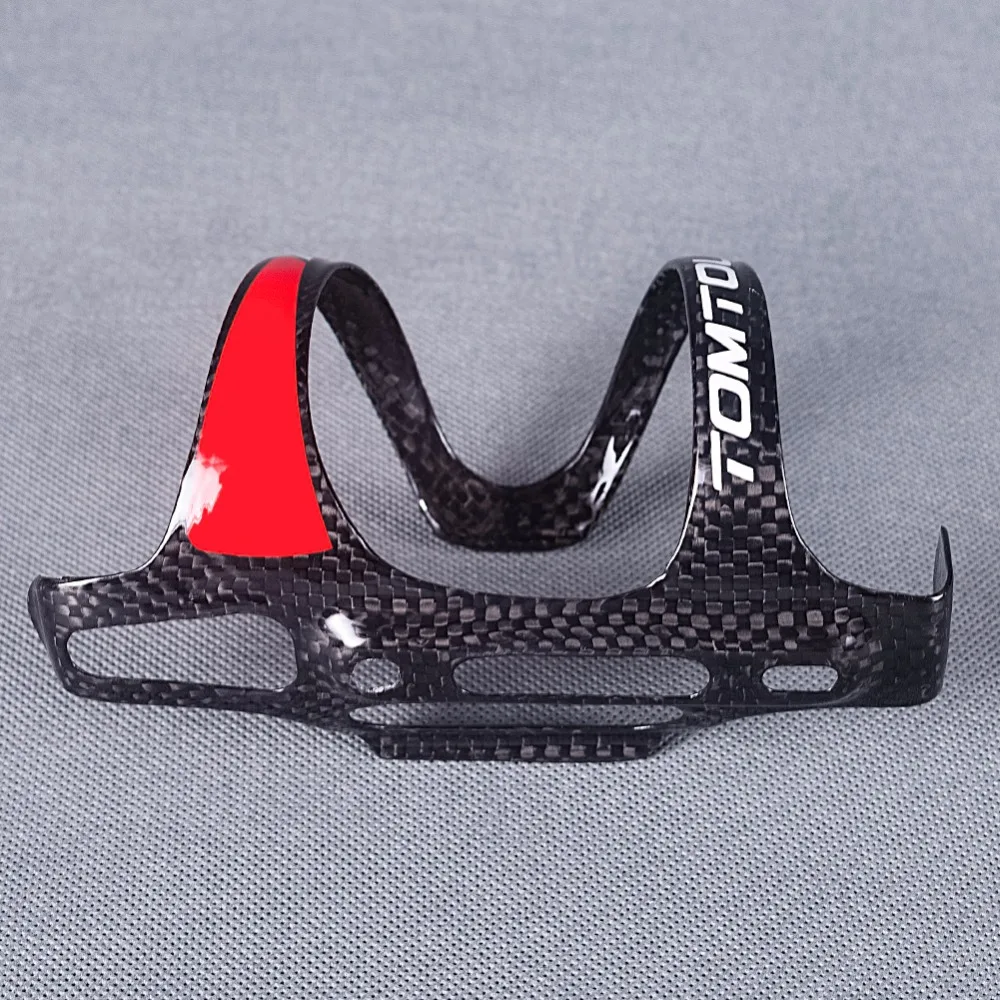 TOMTOU-Porta-garrafas de fibra de carbono para estrada e mountain bike, gaiola ultraleve, MTB, 3k completo, 16g