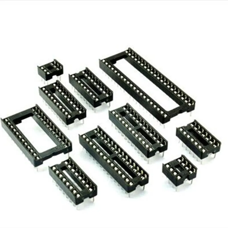 10PCS IC socket Test Socket Square type pin DIP8 DIP14 DIP16 DIP18 DIP20 DIP24 DIP28 DIP32 DIP40