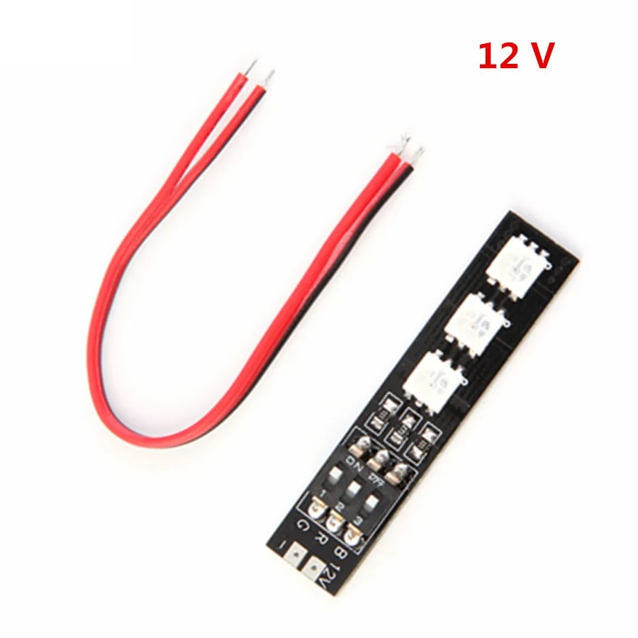 1 قطعة RGB LED مجلس 5050 12 فولت 3S 7 ألوان التبديل ل RC الطائرة بدون طيار FPV سباق FPV أجهزة الاستقبال عن بعد مولتيكوبتر