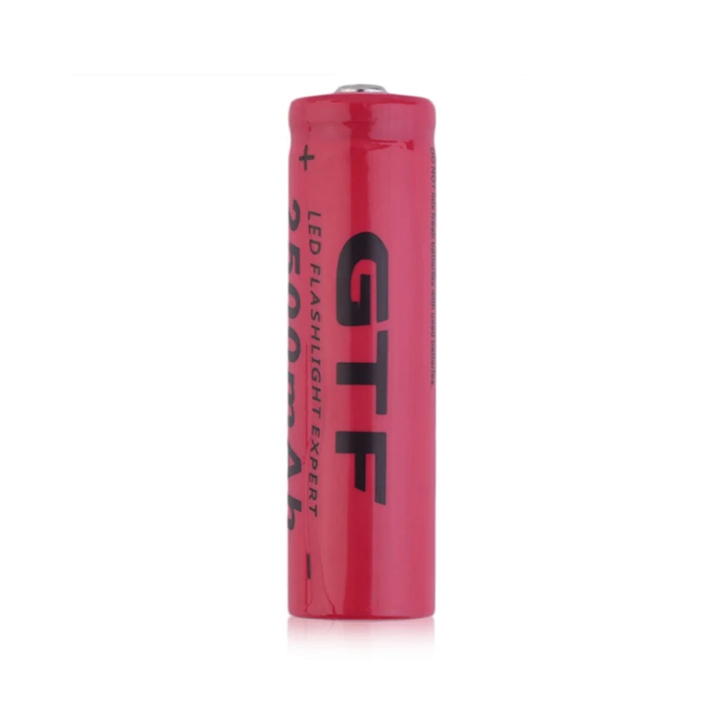 GTF 2500mAh 14500 Rechargeable lithium battery tip 3.7 V flashlight rechargeable battery accumulator battery Dropshipping