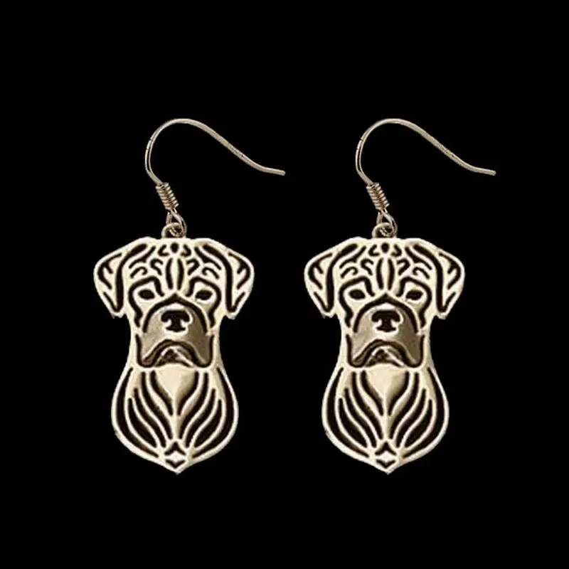 Women's Alloy Drop Earrings Jewelry Metal Boxer Dog Earrings