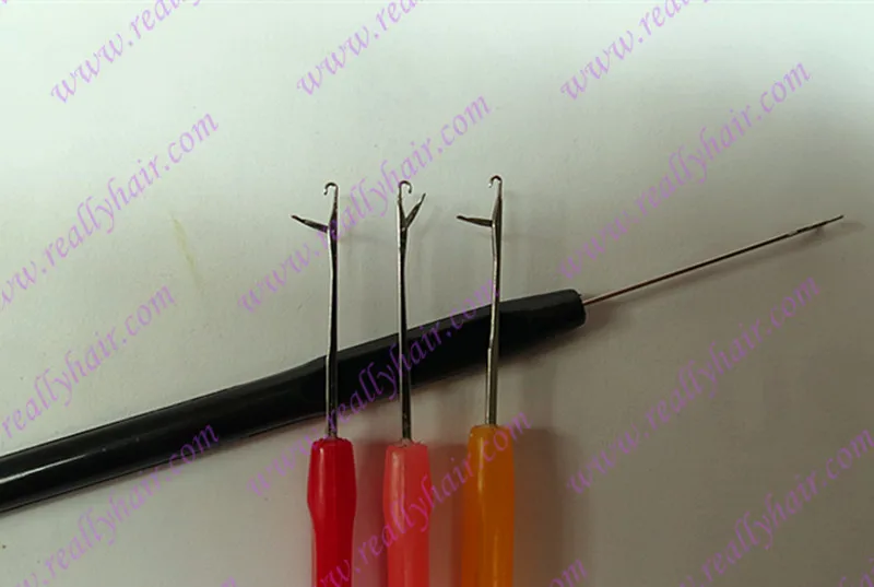 20pcs/pack Plastics Handle Pulling Needle/Micro Rings/Nano Rings/Loop Needle Hair Extensions,Hair Extension Tools