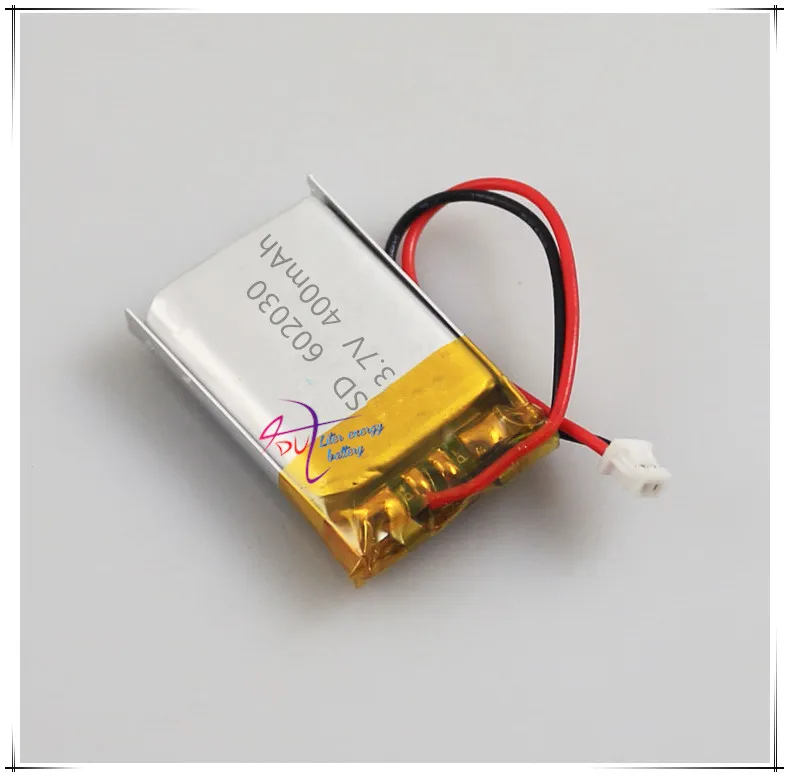 JST 1.25mm 2 pin 3.7 V 400 mAh 602030 bateria litowo-polimerowa punkt czytanie pióro z 1.25 nagrywanie dźwięku wtyczki