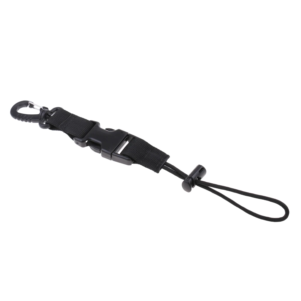 Durable Nylon Webbing Quick Release Camera Light Holder Lanyard Strap & Swivel Clip For Underwater Scuba Diving