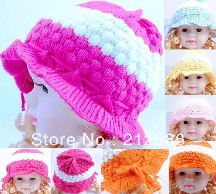

Free shipping infant cotton hat super nice baby winter caps baby girl spring hat Infant knitted autumn hat