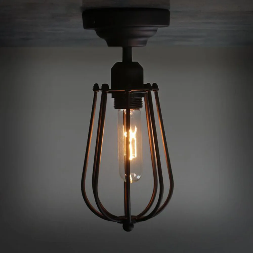 Industrial Metal One Heads grapefruit Corridor Ceiling Lamp Hallway Balcony American Country Rustic Ceiling Lights